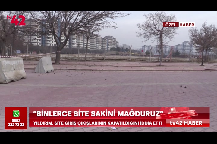 “Binlerce site sakini mağduruz”