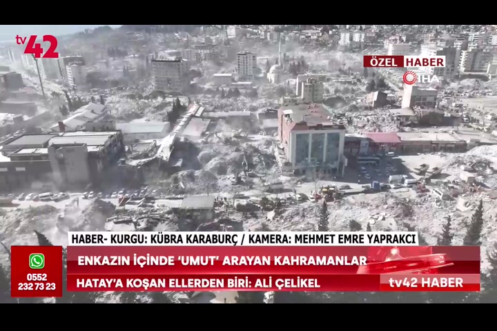 Enkazın içinde ‘umut’ arayan kahramanlar