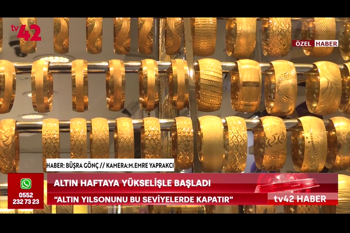Altın haftaya yükselişle başladı