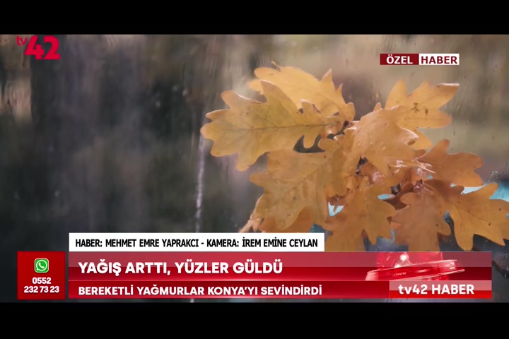Bereketli yağmurlar Konya’yı sevindirdi