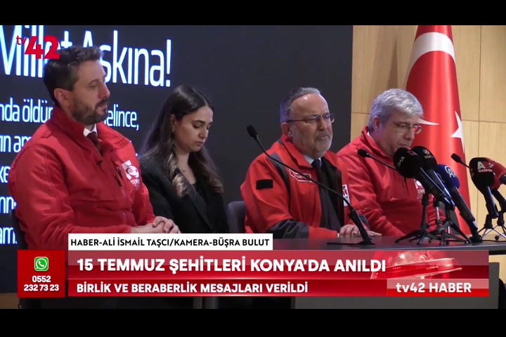 15 Temmuz şehitleri Konya’da anıldı