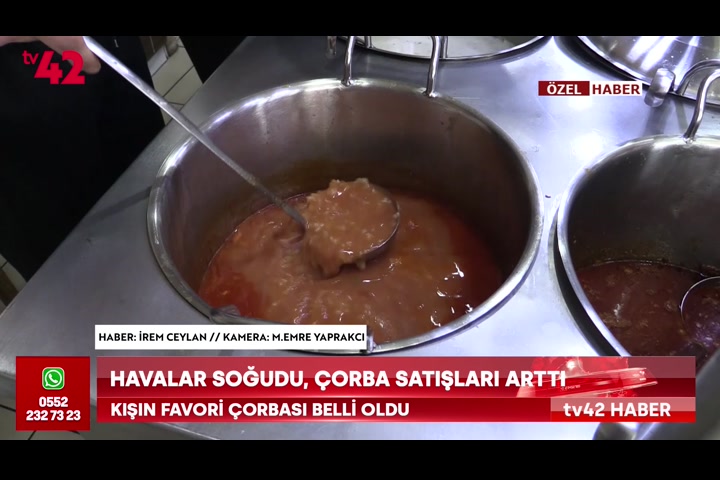 Havalar soğudu, çorba satışları arttı
