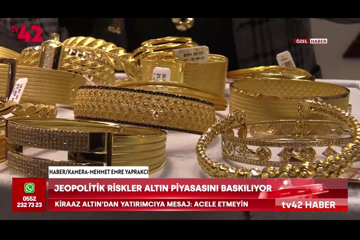 Jeopolitik riskler altın piyasasını baskılıyor