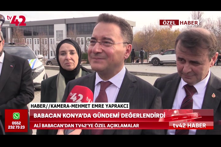 Ali Babacan’dan tv42’ye özel açıklamalar