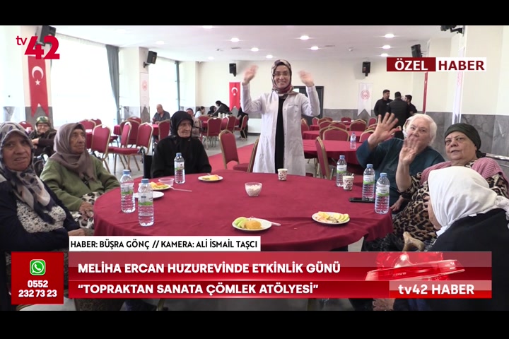 Meliha Ercan Huzurevi’nde çömlek etkinliği