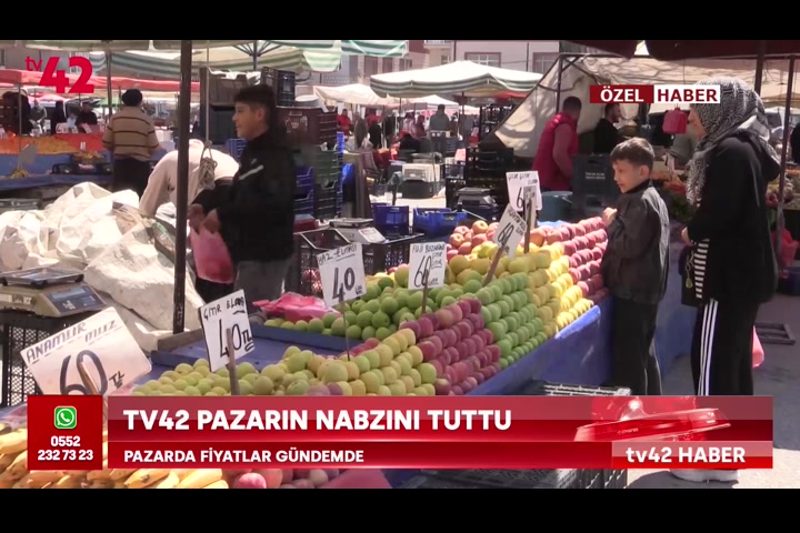 TV42 pazarın nabzını tuttu